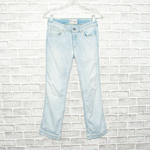 Seafarer Size 25 Work Jim Capri Jeans Faded Blue straight leg Italy - Picture 5 of 11